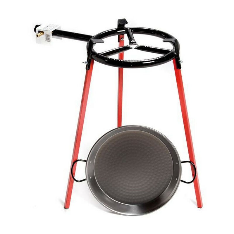 foto del prodotto set di piatti per paella 42 cm scaldamuscoli 3 gambe 30 cm 658849 vaello campos
