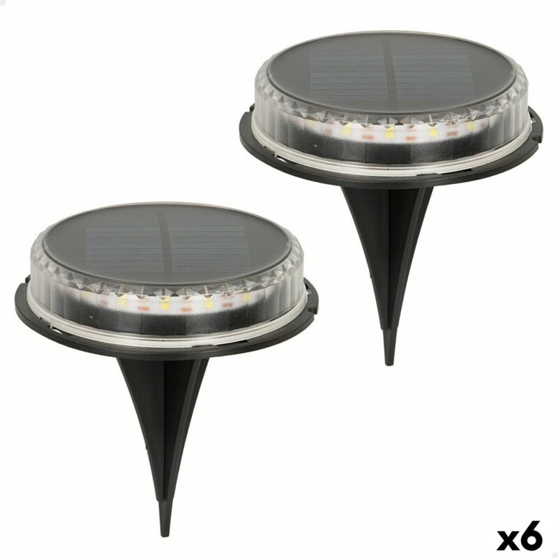 foto del prodotto set di picchetti solari da giardino aktive 2 pezzi plastica 12 x 13,5 x 12 cm 6 unit 