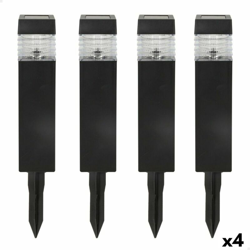 foto del prodotto set di picchetti solari da giardino aktive 4 pezzi plastica 6 x 39,5 x 6 cm 4 unit 