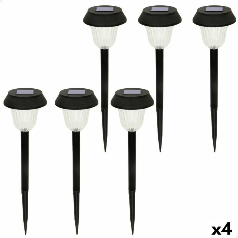 foto del prodotto set di picchetti solari da giardino aktive 6 pezzi acciaio inossidabile plastica 10 x 38 x 10 cm 4 unit 