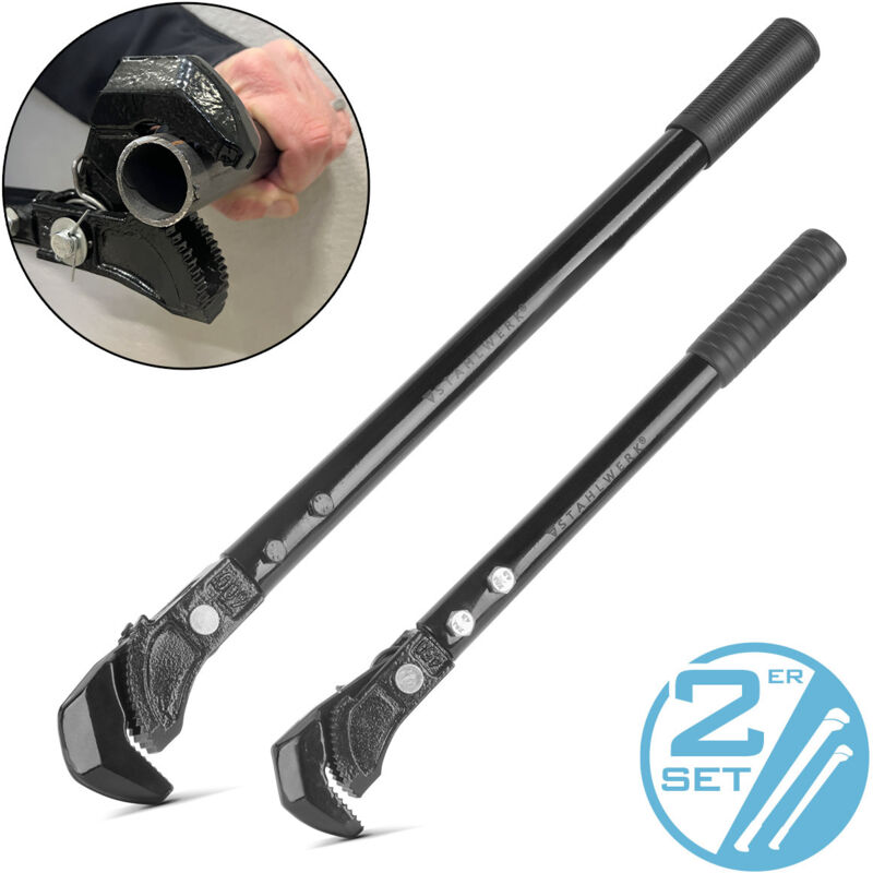 foto del prodotto set di pinze 450 600 mm 18 24 chiave per tubi autoregolabile stahlwerk