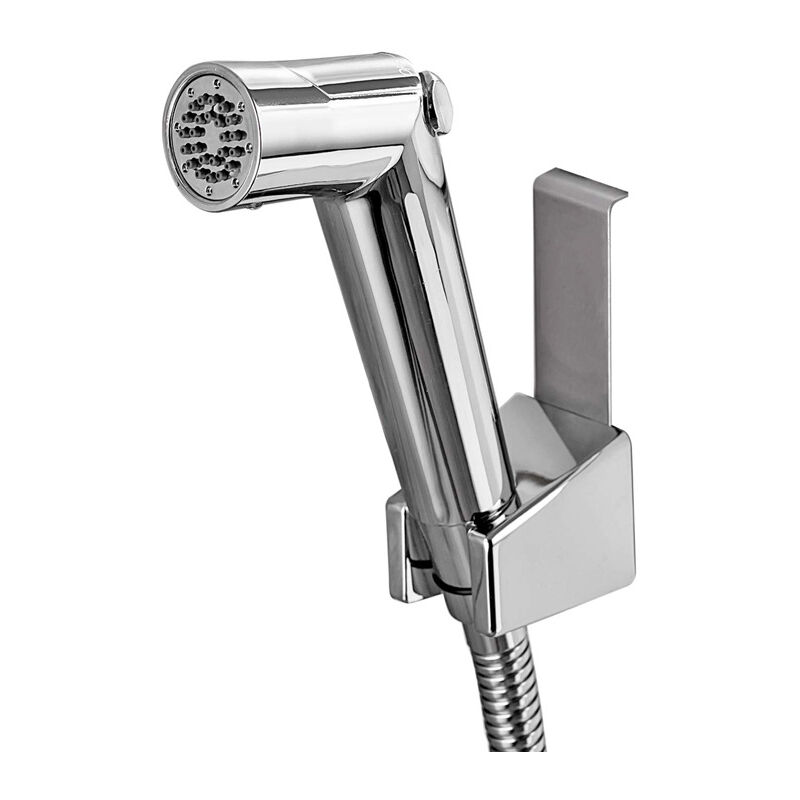 foto del prodotto set di pistole a spruzzo per wc, abs galvanizzato, ugello di lavaggio ginecologico pressurizzato, sciacquone per wc pistola a spruzzo tubo