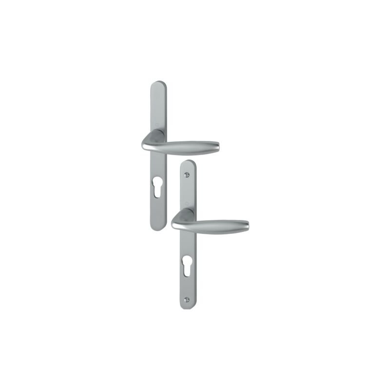 foto del prodotto set di porte con piastra stretta new york key i in acciaio inox f9 hoppe 1810rh 300lmsgl 1810 - 195mm - entr.7 70 c.7 - 48 57 - 3398093