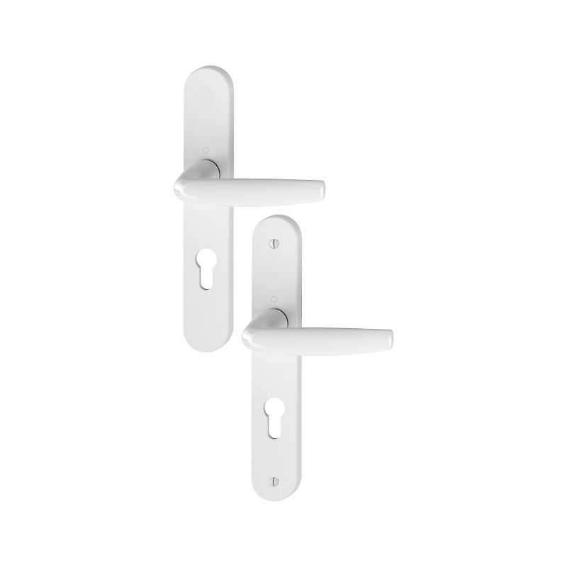 foto del prodotto set di porte larghe atlanta hoppe 1530 300m bianco 9016 chiave i spessore entr.70 68 77 2834703