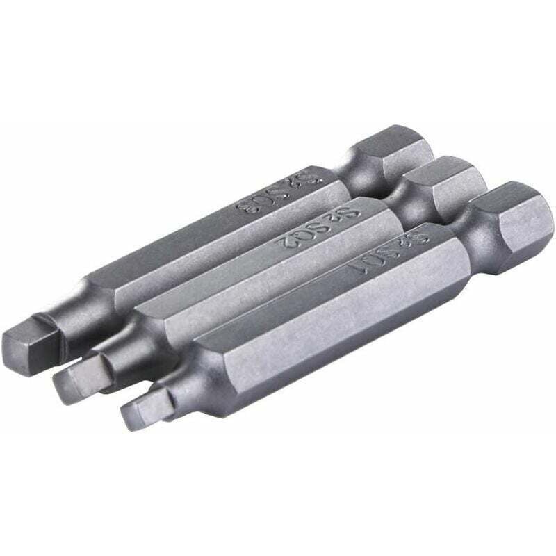 foto del prodotto set di punte per cacciavite magnetico ueb da 3 pezzi per viti a testa quadrata - 50 mm, sunny