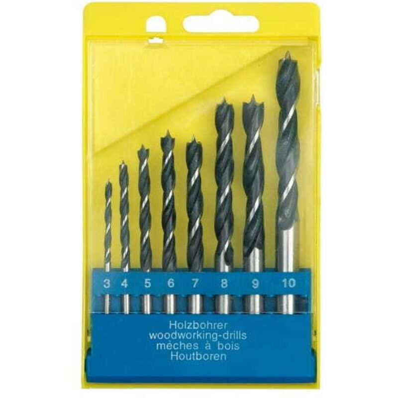 foto del prodotto set di punte per legno vorel 8 pezzi 3 10 mm 22381