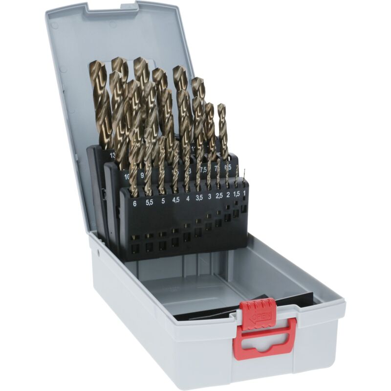 foto del prodotto set di punte per metallo bosch hss co lega di cobalto probox 25 pezzi 2608587018