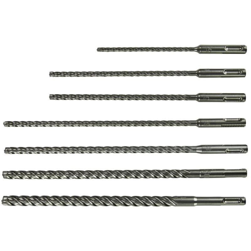 foto del prodotto set di punte per trapano a percussione makita sds plus, nemesis ii sds plus nemesis ii 7 pz.
