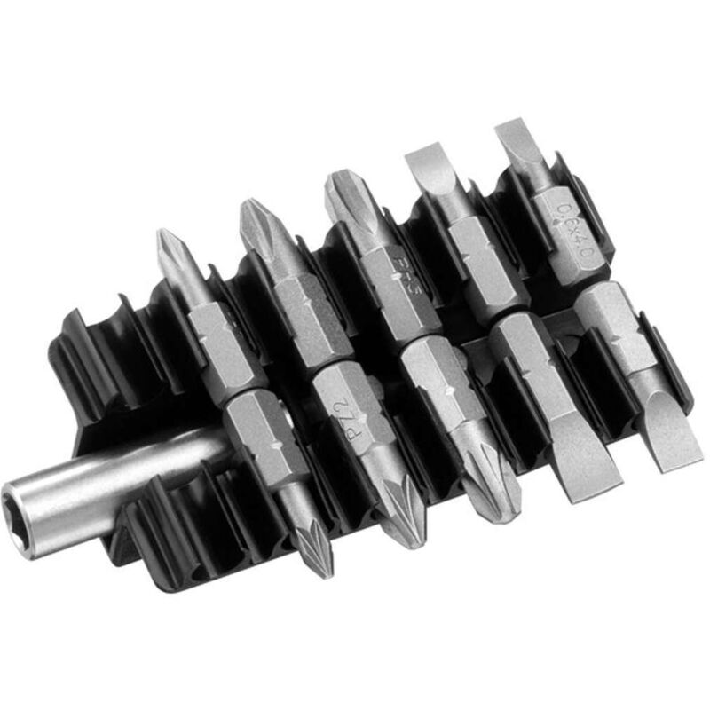 foto del prodotto set di punte stanley da 9 pezzi supporto