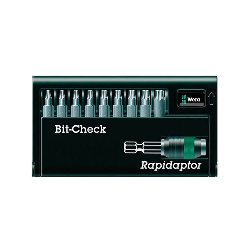 foto del prodotto set di punte torx , 10 parti, diamante punta controllare rapidaptor