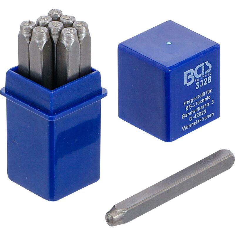 foto del prodotto set di punzoni numerici 2,5 mm