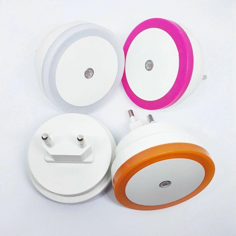 foto del prodotto set di quattro mini simpatiche luci notturne da parete a led con rilevamento automatico per camera da letto, camera dei bambini, corridoio, scala