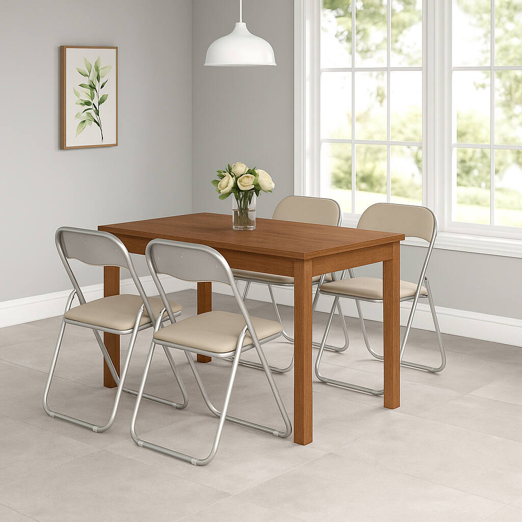 foto del prodotto set di quattro sedie antenore, colore bianco, misure 43 x 47 x 78 cm