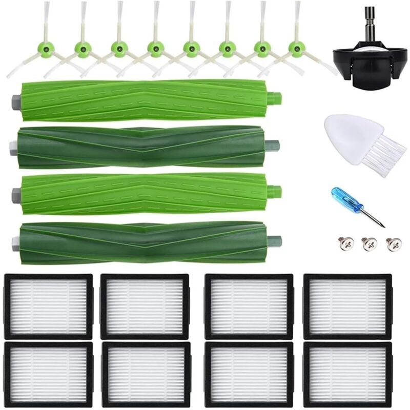 foto del prodotto set di ricambio da 23 pezzi compatibile con i ricambi per aspirapolvere i7 i7 i3 i3 i4 i4 i6 i6 i8 i8 j7 j7 plus e5 e6 e7