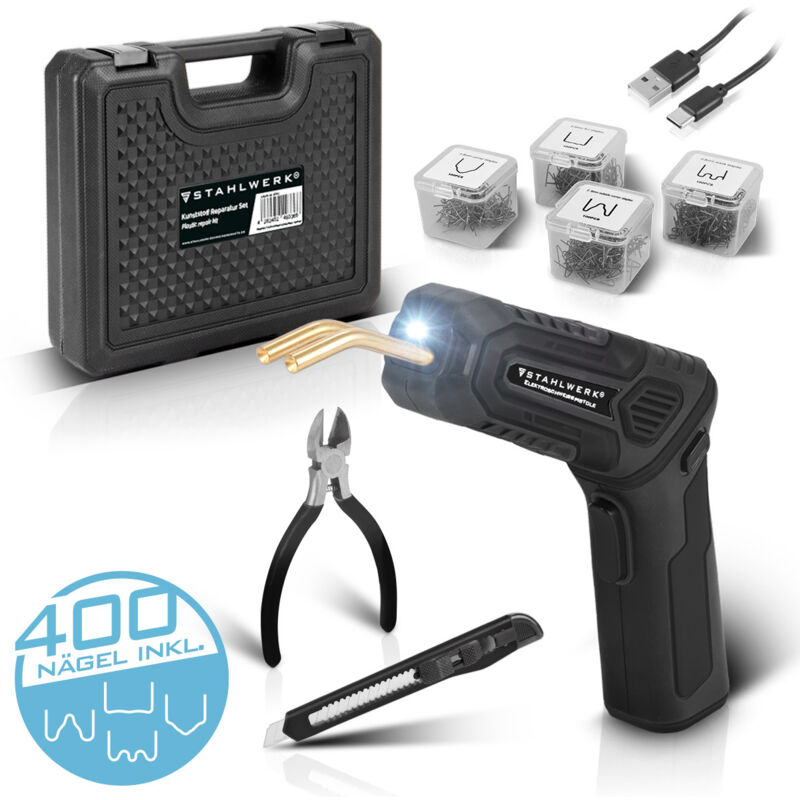 foto del prodotto set di riparazione in plastica saldatrice in plastica cucitrice a caldo smart repair stahlwerk