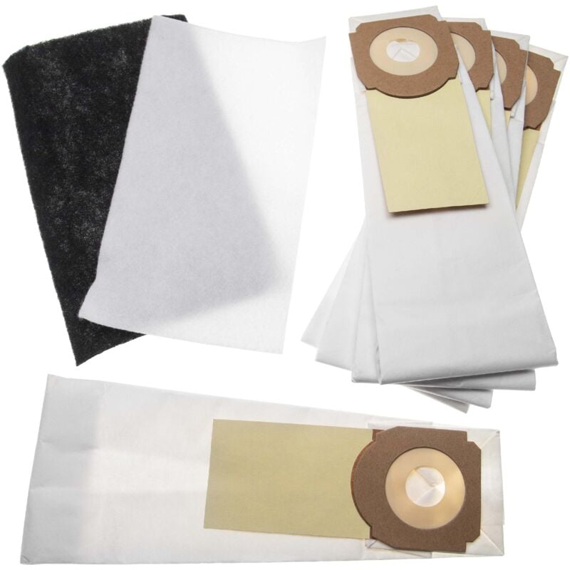 foto del prodotto set di sacchetti carta filtro da 7 pzz.. compatibile con hoover athyss as71 as10011, as71 as20011, as71 as21011, as71 as30011 aspirapolvere - vhbw