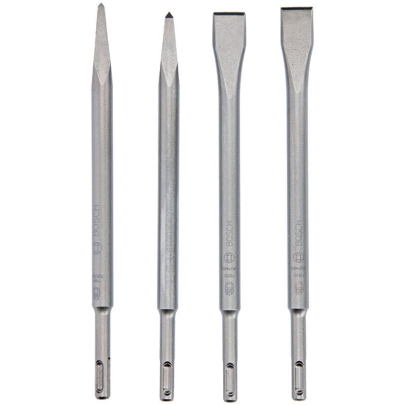 foto del prodotto set di scalpelli pro sds plus 4c, 4 pezzi