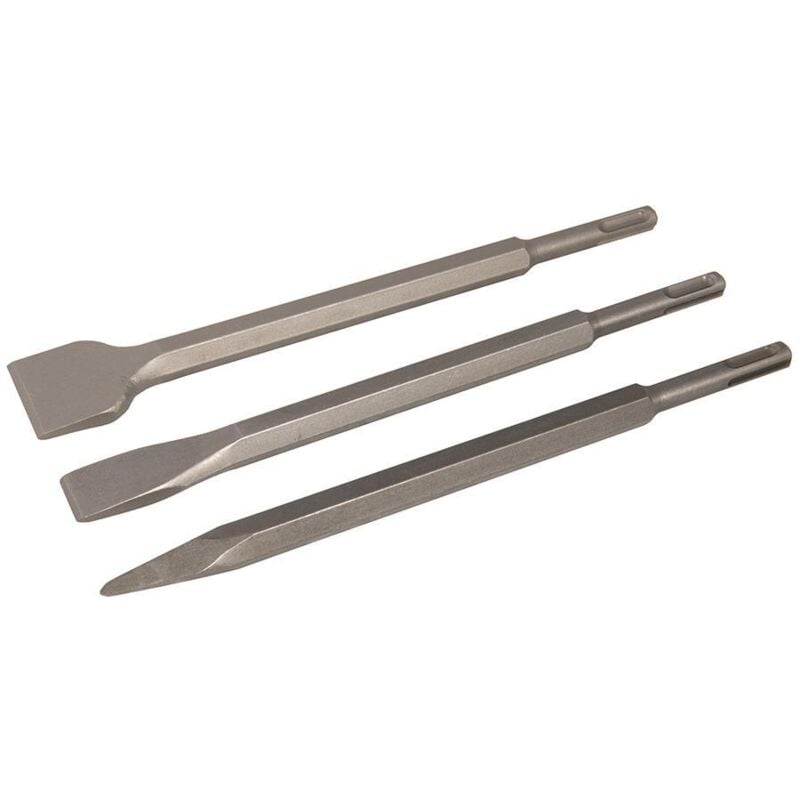 foto del prodotto set di scalpelli sds plus 3 p.zi 250 mm 20, 40 mm e punta