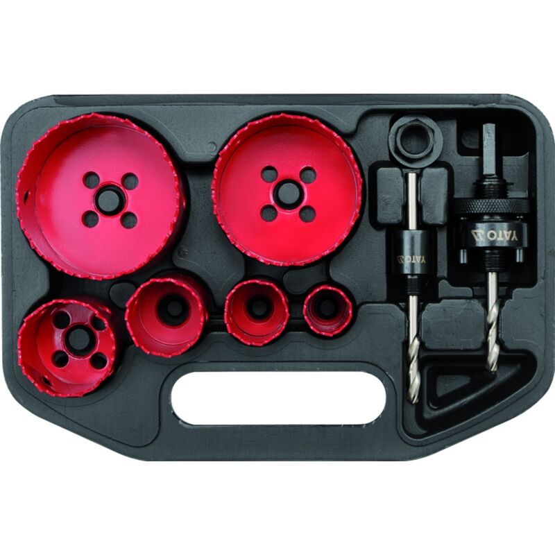 foto del prodotto set di seghe a tazza per elettricisti 22 73mm 8 pezzi yt 3380
