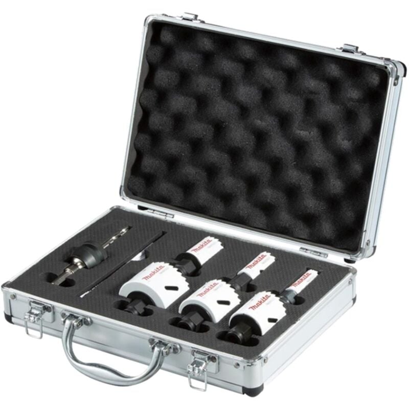 foto del prodotto set di seghe dede corona makita e 12304, tool deprecisa foratura, ideale per legno e metallo, include 7 pezzi, design resistente, colore nero