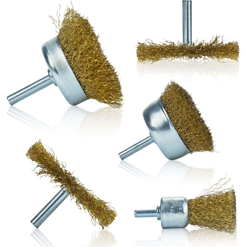 foto del prodotto set di spazzole metalliche in ottone per cacciavite, 5 pz. 6 mm