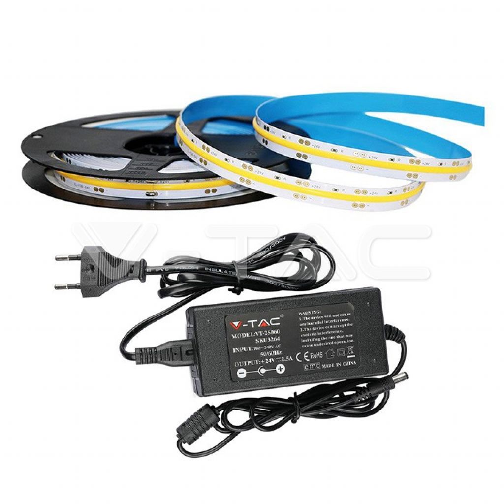 immagine 0 del prodotto set di strisce led 512 cob ip20 6000k 12w dc24v 1000lm m 2669 3264 