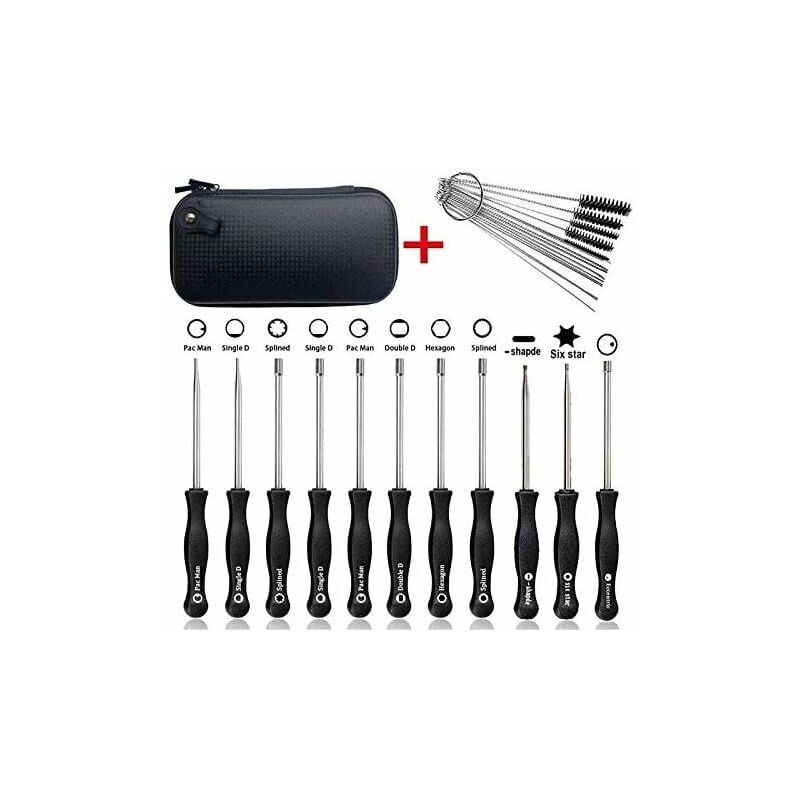 immagine 0 del prodotto set di strumenti per cacciaviti per regolazione carburatore da 11 pezzi con aghi per pulizia carburatore spazzole adatte per carburatore comune h623