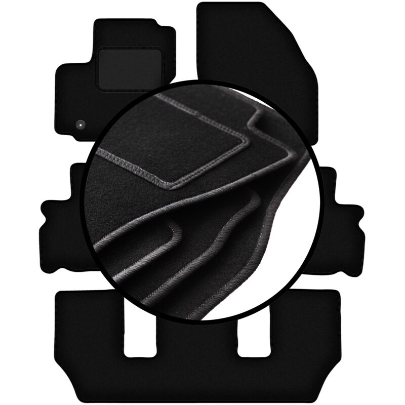 foto del prodotto set di tappetini in velluto per ford galaxy mk2 7 posti 2006 2011 