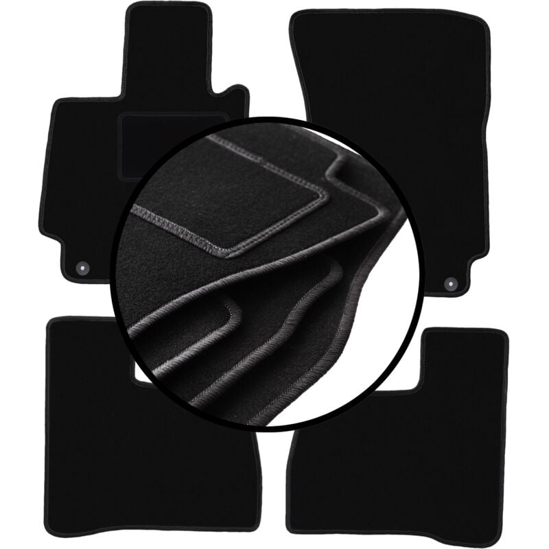 foto del prodotto set di tappetini in velluto per mercedes w221 classe s berlina corta 2005 2013 