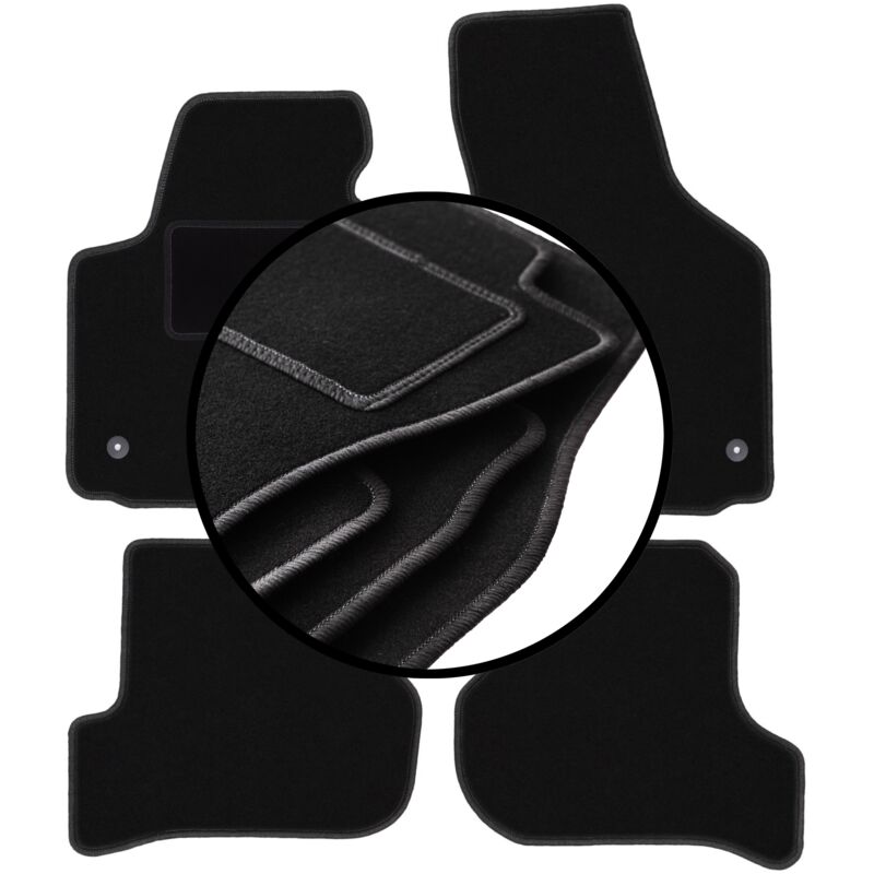 foto del prodotto set di tappetini in velluto per seat leon ii hatchback 2005 2012 