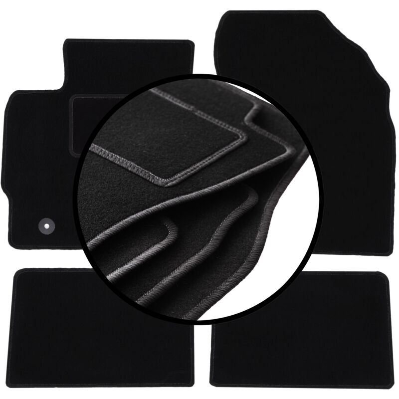 foto del prodotto set di tappetini in velluto per toyota auris ii hybrid hatchback, station wagon 2012 2018 