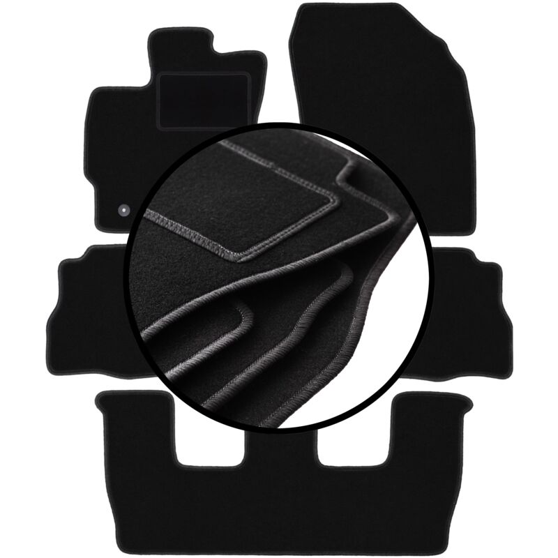 foto del prodotto set di tappetini in velluto per toyota prius iii plus 7 persone 2011 