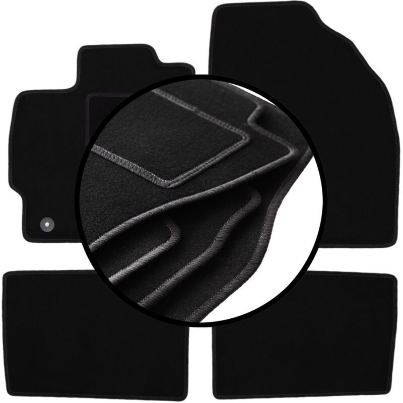 foto del prodotto set di tappetini in velluto per toyota prius iii xw30 hatchback 2011 2015 