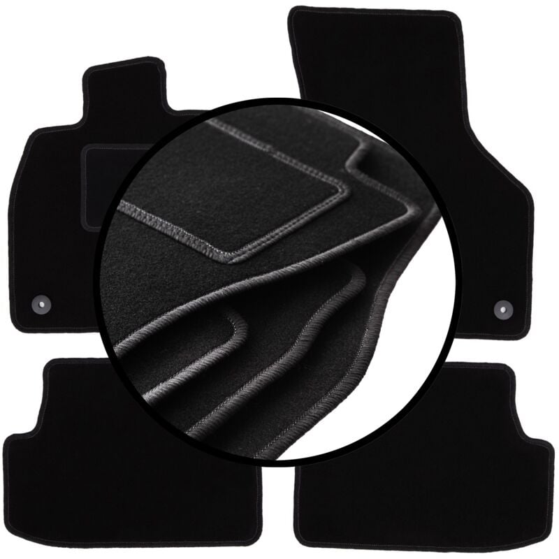 foto del prodotto set di tappetini in velluto per volkswagen golf vii alltrack, hatchback, station wagon, variant 2012 