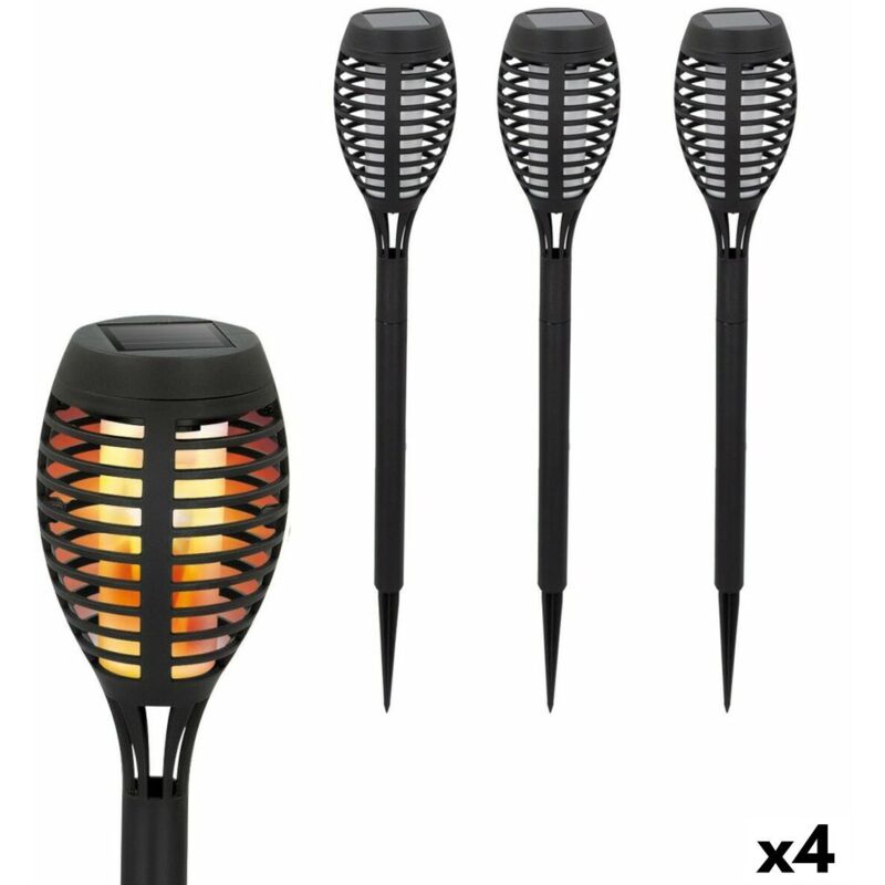 foto del prodotto set di torce solari da giardino aktive plastica 7,5 x 50 x 7,5 cm 4 unit 
