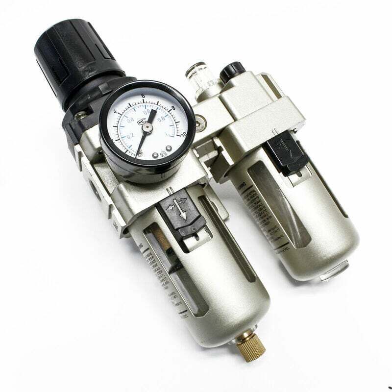 foto del prodotto set di trattamento dell aria compressa 12,91 mm filtro regolatore separatore d acqua lubrificatore 1 2 ac4010 04d