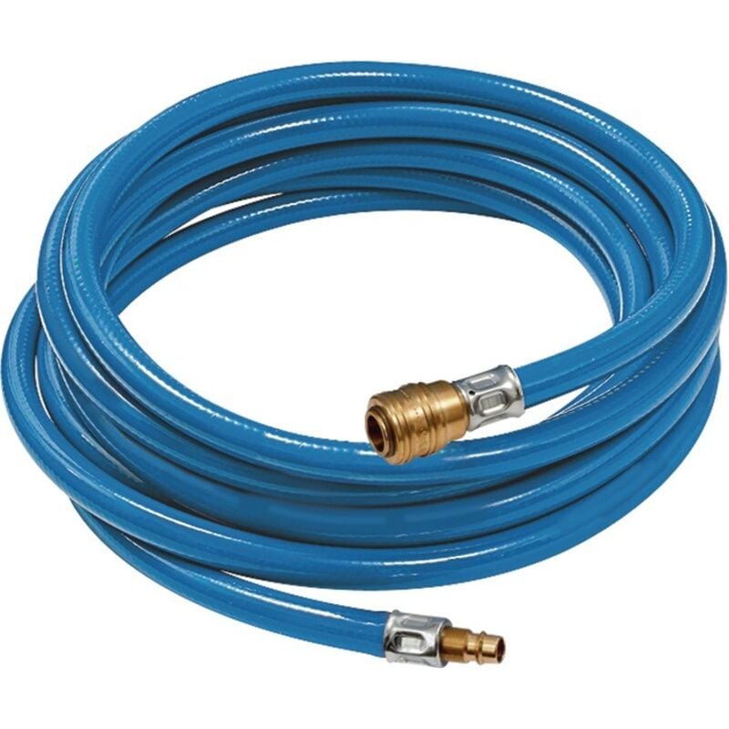 foto del prodotto set di tubi in pvc morbido per aria compressa, diametro interno 6,3 mm, diametro esterno 11 mm, lunghezza 10 m, con raccordo rapido, dn 7,2