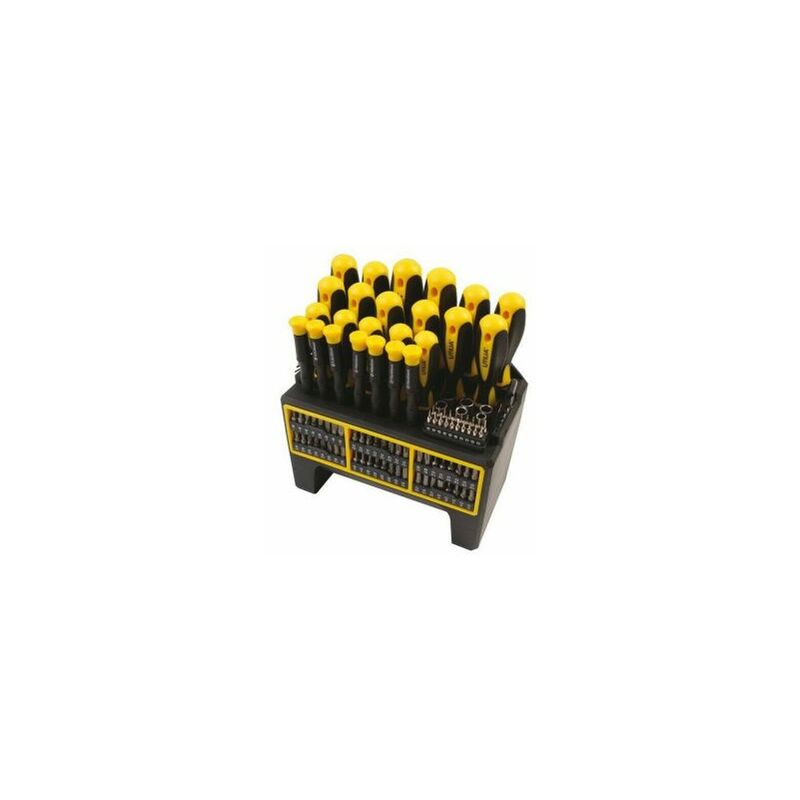 foto del prodotto set di utensili a mano kit cacciaviti inserti 114 pezzi utilia 17725 