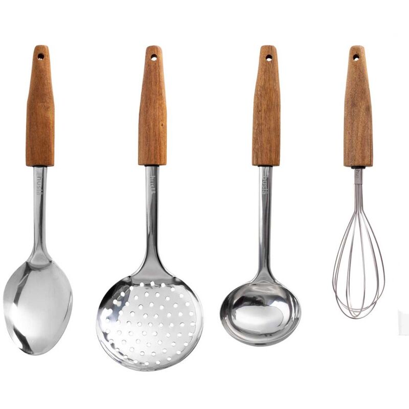 foto del prodotto set di utensili da cucina husla in legno di acacia 73952