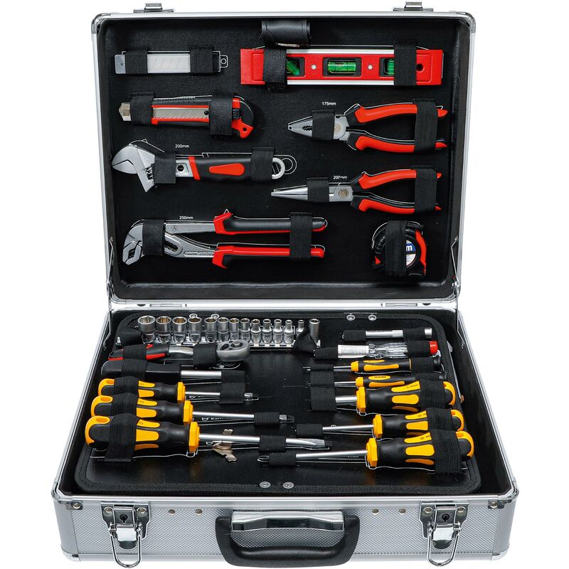 foto del prodotto set di utensili in valigetta di allumino 129 pz.