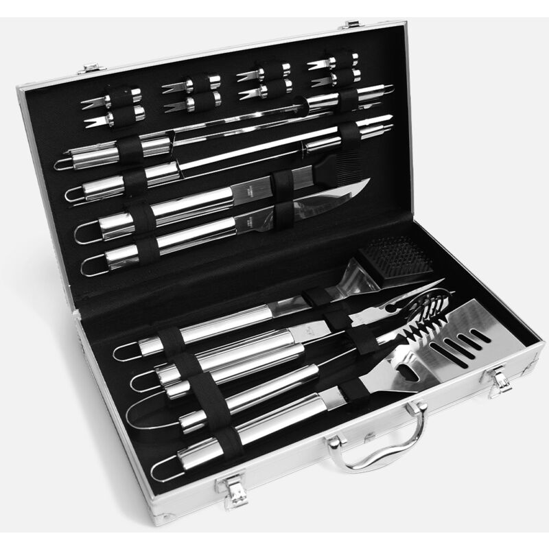 foto del prodotto set di utensili per barbecue, 18 pezzi