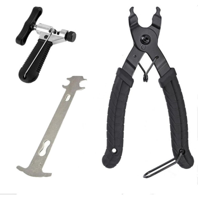 foto del prodotto set di utensili per bicicletta pinze per catene, strumento di controllo dell usura della catena, strumento di apertura e chiusura della catena