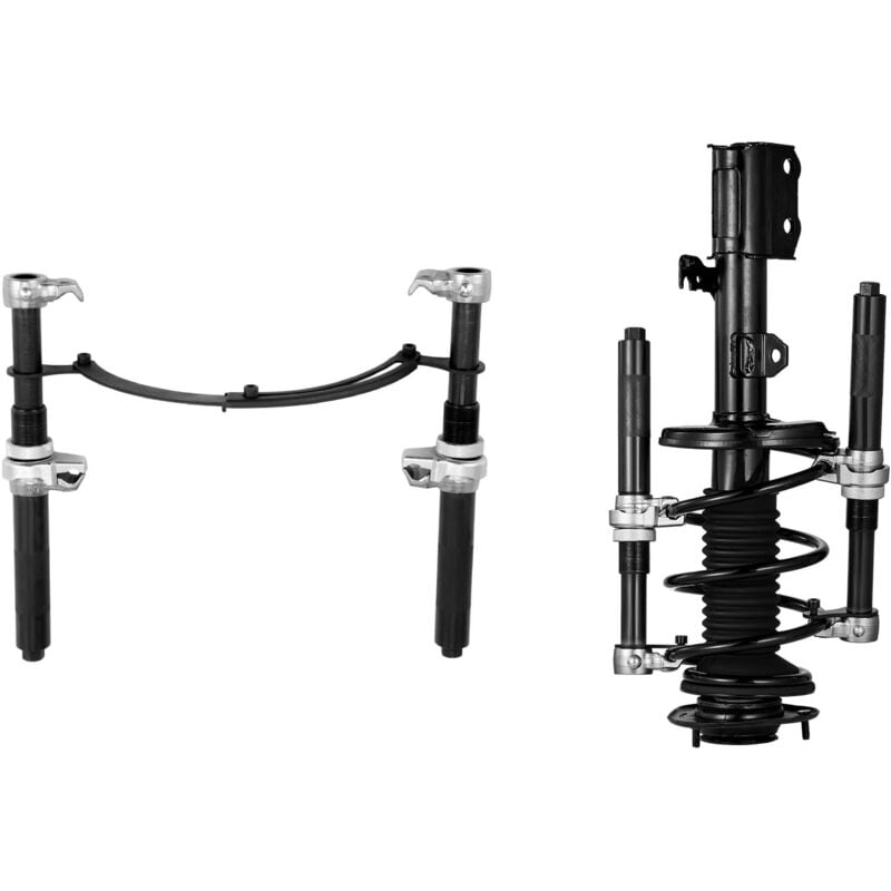 foto del prodotto set di utensili per compressori a molla elicoidale,2 compressori macpherson per impieghi gravosi,capacit di 2646 lb con staffa di sicurezza e