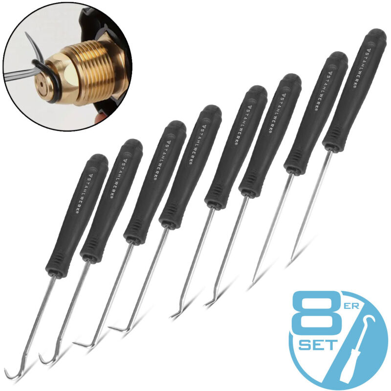 foto del prodotto set di utensili per ganci set di ganci da 8 pezzi gancio per aghi stahlwerk