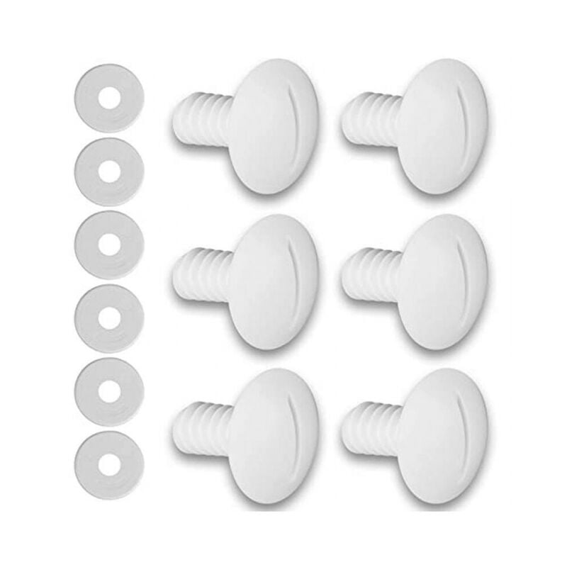 foto del prodotto set di viti con mozzo in plastica per pulitore per piscina polaris c 55 6 pezzi 180 280