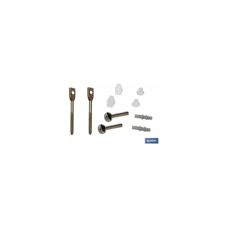 foto del prodotto set di viti per fissaggio wc orizzontale m5 x 75