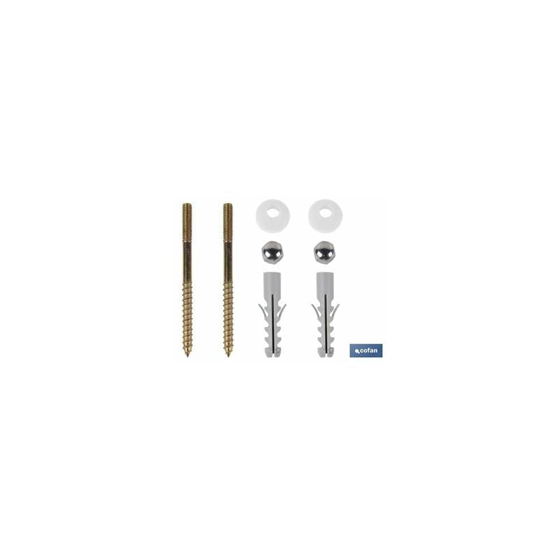 foto del prodotto set di viti per fissaggio wc verticale m5 x 75