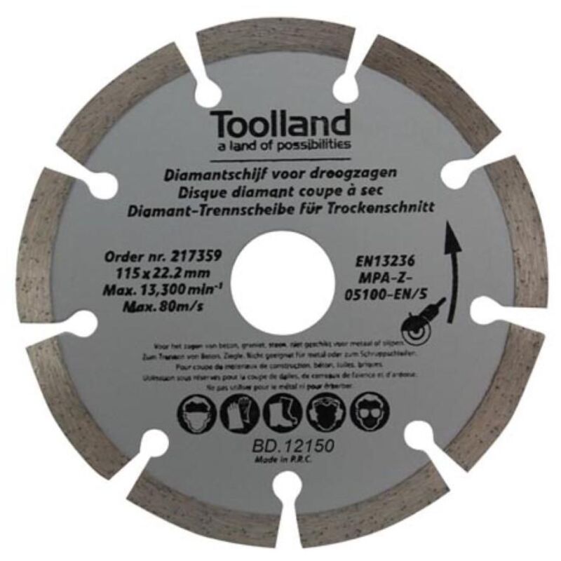 foto del prodotto set dischi diamantati 150 mm segmentati 2 pz