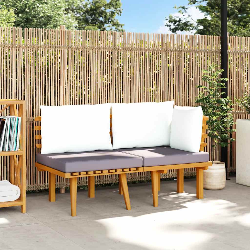 foto del prodotto set divani da giardino 2 pz con cuscini in massello di acacia cod mxl 70744