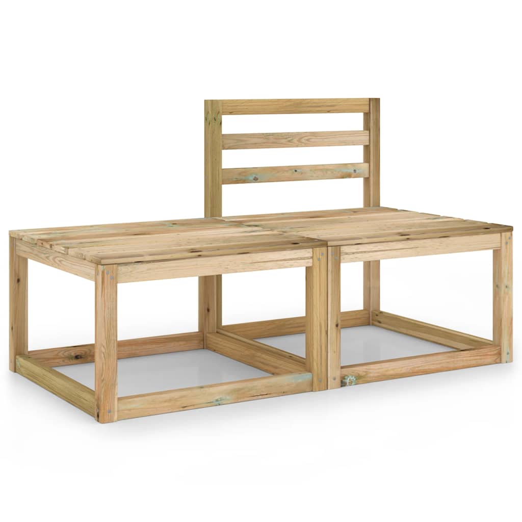 foto del prodotto set divani da giardino 2 pz in legno di pino impregnato verde cod mxl 66873